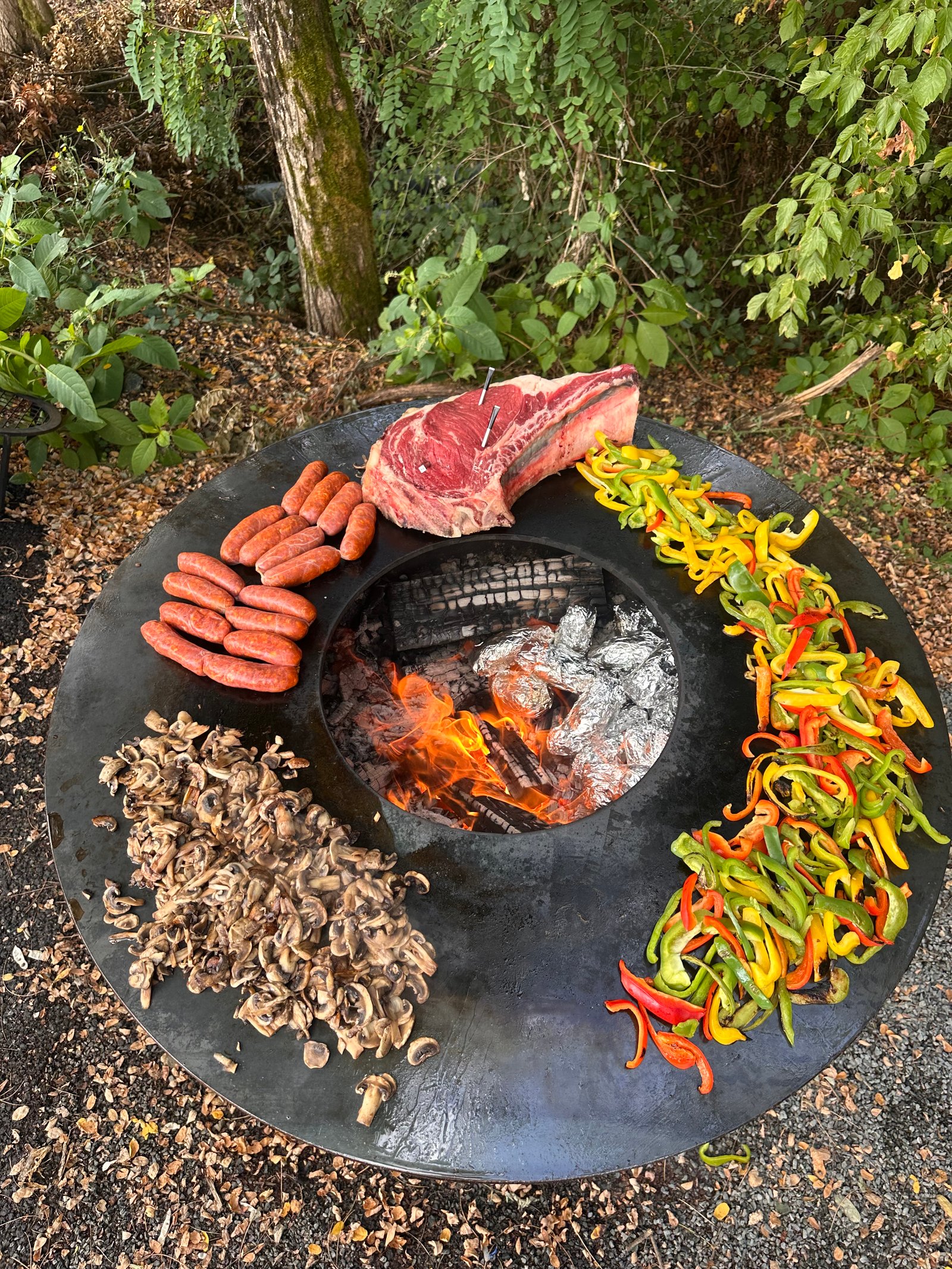 Chef decorating carrots